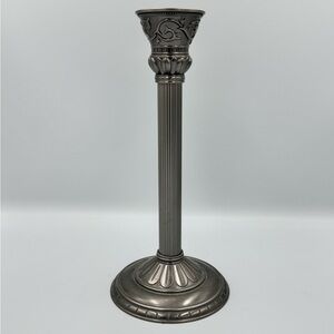 Vintage PartyLite Classic Creations Satin Silver Taper Candle Holder P8951